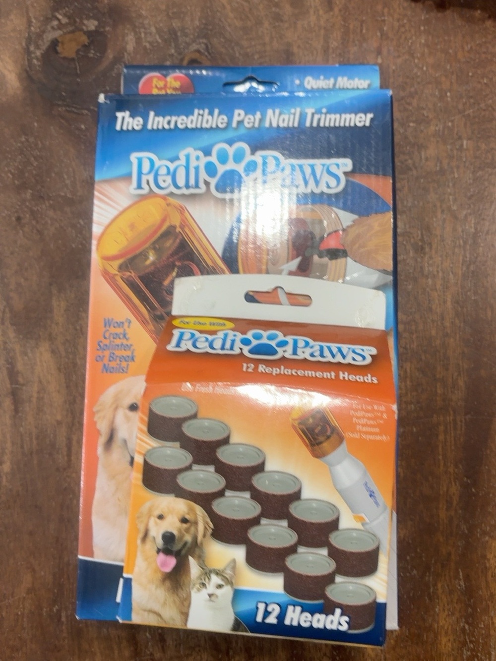 Pedi Paws Pet Nail Trimmer With 12 Replacement Heads – Tested & Working